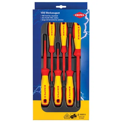 Комплект електротехнически отвертки Knipex SB/PH 6 бр., 00 20 12 V02