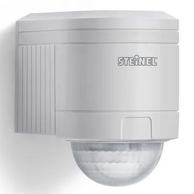 Сензор за движение Steinel инфрачервен външен 1000 W, 240 °, 12 м, бял, IS 240 DUO