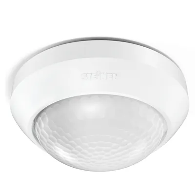 Сензор за движение Steinel инфрачервен външен   2000 W, 360 °, 12 м, бял, IS 360-3