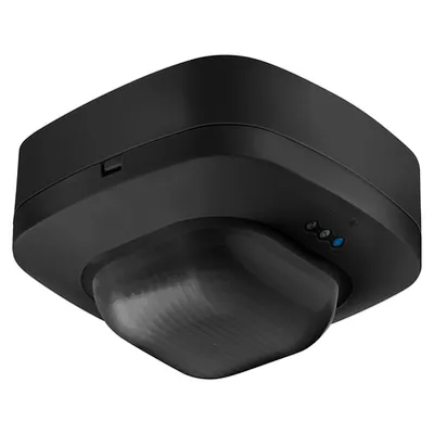 Сензор за присъствие Steinel инфрачервен вътрешен 2000 W, 360 °, 24 м, черен, IR Quattro HD COM1
