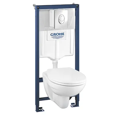 Структура за вграждане Grohe комплект с тоалетна чиния, Solido Perfect
