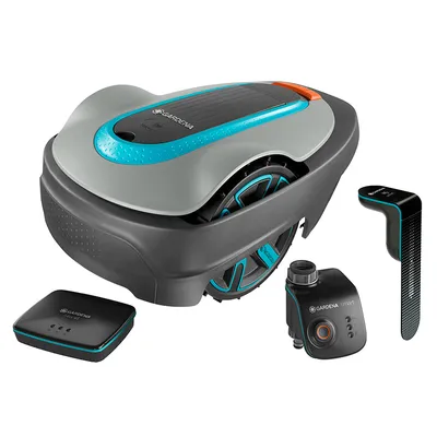 Акумулаторна косачка робот Gardena  смарт комплект 18 V, 2.1 Ah, 160 мм, 500 м2, Smart system