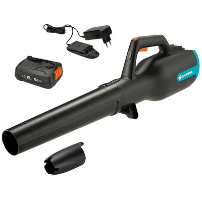 Акумулаторна въздуходувка Gardena  с 1 батерия и зарядно, 18 V, 2.5 Ah, 474 м3/ч, PowerJet 18V P4A