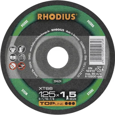 Диск карбофлексен за рязане Rhodius на камък и неметали 115 мм, 1.5 мм, 22.23 мм, XT66