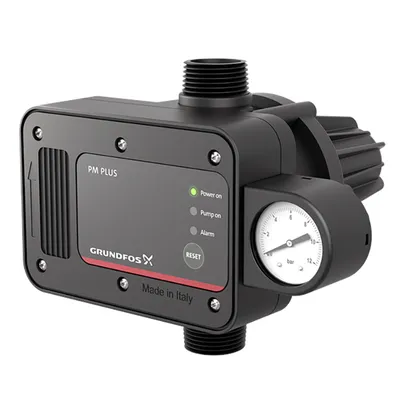 Електронен пресостат за помпа Grundfos с автоматичен рестарт   1500 W, 1 м3/ч, 12 bar, 150-300 kPa, 1", PM PLUS