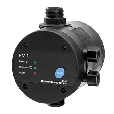 Електронен пресостат за помпа Grundfos с ръчен рестарт  1200 W, 10 bar, 150 kPa, 1", PM 1