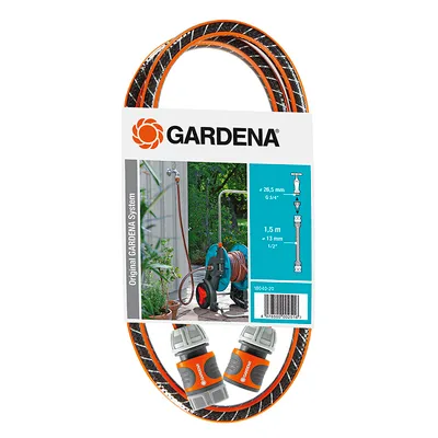 Градински маркуч за поливане Gardena PVC 2-слоен армиран 13 мм, 1.5 м, Comfort FLEX
