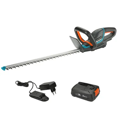 Храсторез Gardena акумулаторен с 1 батерия и зарядно, 18 V, 2.5 Ah, 600 мм, ComfortCut 60 / 18V P4A