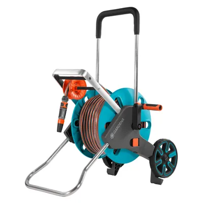 Количка за маркуч Gardena в комплект с маркуч 1/2 ", 20 м, AquaRoll M Easy