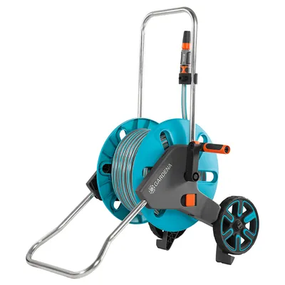 Количка за маркуч Gardena в комплект с маркуч 1/2 ", 20 м, AquaRoll M
