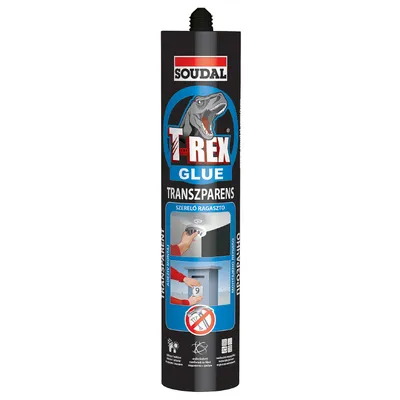 Лепило универсално Soudal полимерно  310 г, прозрачно, T-Rex Glue
