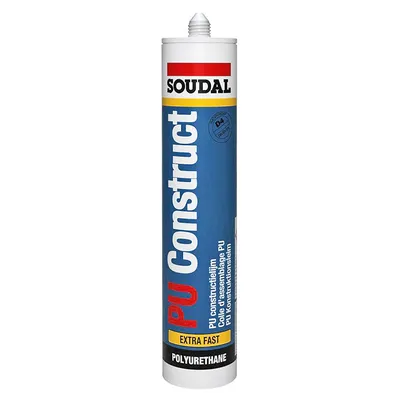 Лепило универсално Soudal полиуретаново монтажно 310 мл, PU Construct
