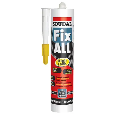 Лепило уплътнително Soudal акрилно за паркет и ламинат, Fix All High Tack