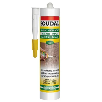 Лепило уплътнително Soudal акрилно за пукнатини и фуги 300 мл, бяло, Express