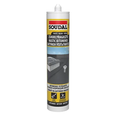 Лепило уплътнително Soudal битумно 300 мл, черно