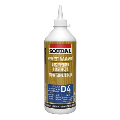 Лепило за дърво Soudal полиуретаново водоустойчиво  0.750 г, 66A