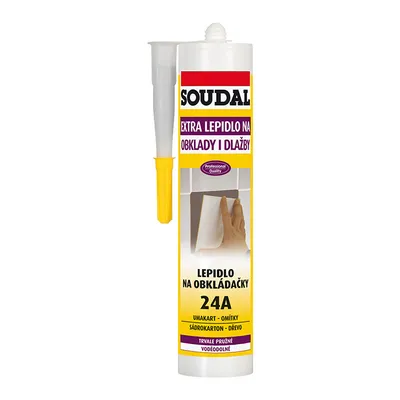 Лепило за фаянсови плочки Soudal монтажно  310 мл, 24А