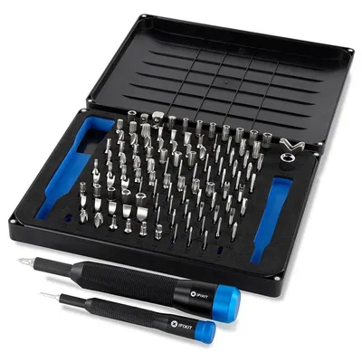Магнитна отвертка-държач iFixit комплект със сменяеми накрайници за фина механика  112 бр., Manta