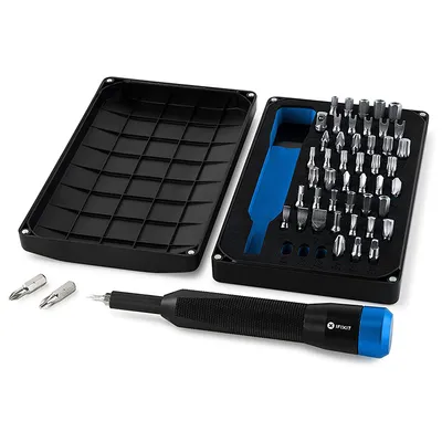 Магнитна отвертка-държач iFixit комплект със сменяеми накрайници за фина механика  48 бр., Mahi
