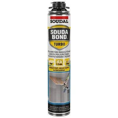 Полиуретанова пяна Soudal пистолетна монтажна  750 мл, Soudabond Turbo