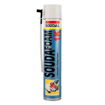 Полиуретанова пяна Soudal ръчна монтажна за изолационни материали 500 мл, Soudafoam 1K