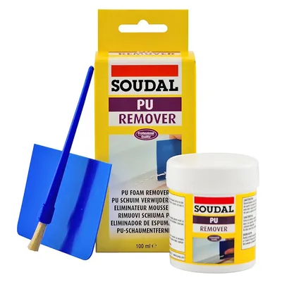 Препарат за почистване на полиуретанова пяна Soudal  0.1 л, PU Remover