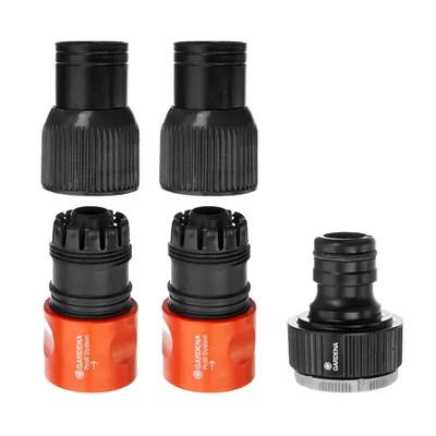 Съединител на маркучи Gardena бърза връзка Ж - маркуч за голям дебит комплект 3/4", Profi