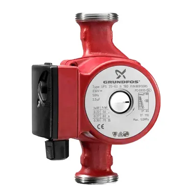 Циркулационна помпа Grundfos за парно отопление  3.3 м3/ч, 6 м, UPS 25-60N