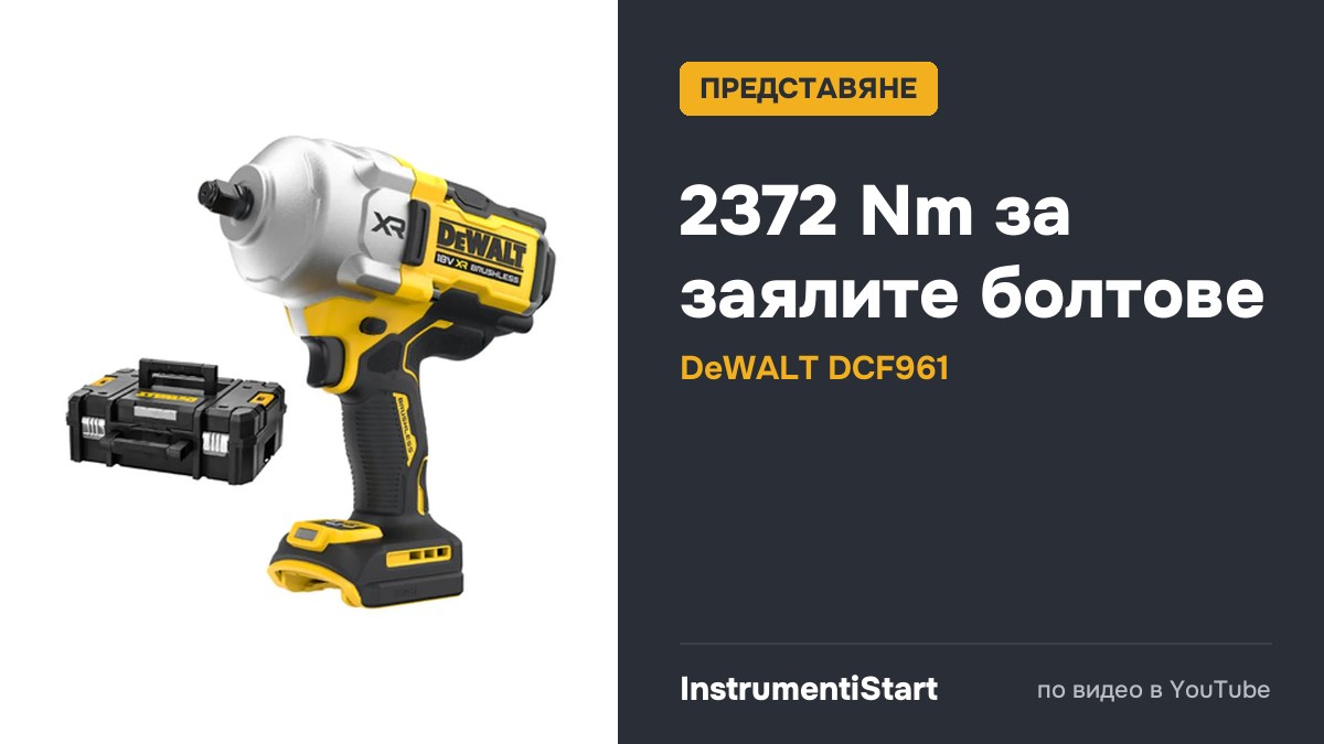 NEW BEAST - Dewalt 1/2" Premium High Torque Wrench - DCF961