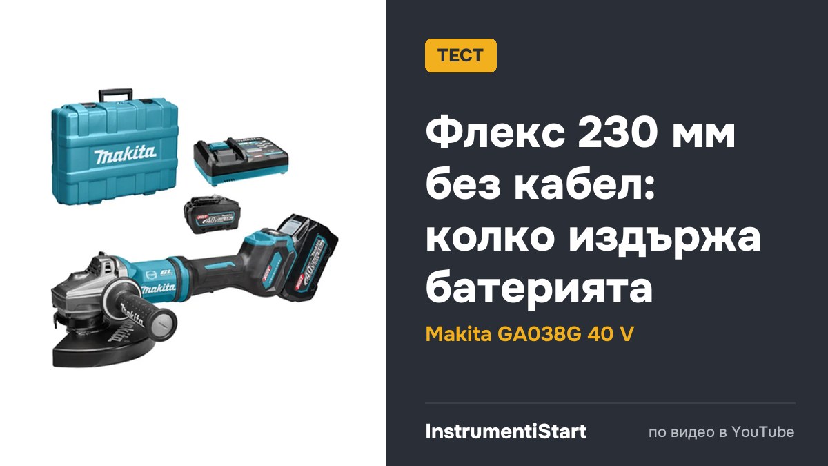 40v Makita 9" Grinder Review | GA038G Brushless Paddle Switch Makita 40v 230mm Angle Grinder